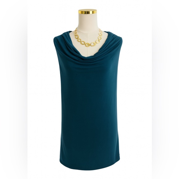 Torrid Teal Sleeveless Cowl Neck Top – Size 2 (Fits 2X) - Picture 1 of 4